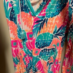 Lilly Pulitzer hooded cover up dress